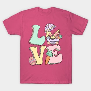 Love Retro Easter T-Shirt